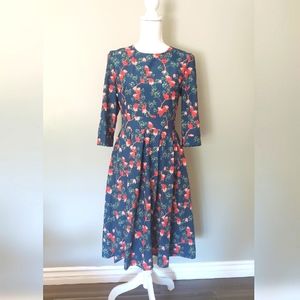 Beautiful flower dress**with pockets**
